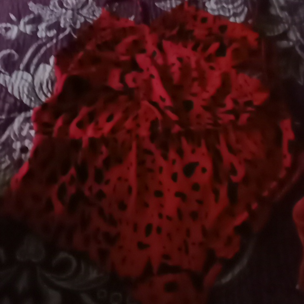 Red and black bathing suit ladies size large